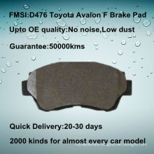 Toyota Avalon disc brake pad D476